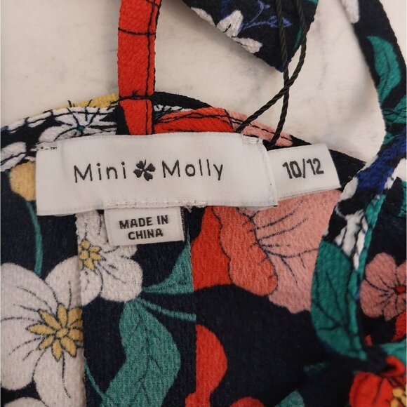 NWT Mini Molly Girls Floral Spaghetti Strap Camisole Shirt Sz 10/12 - Picture 3 of 8